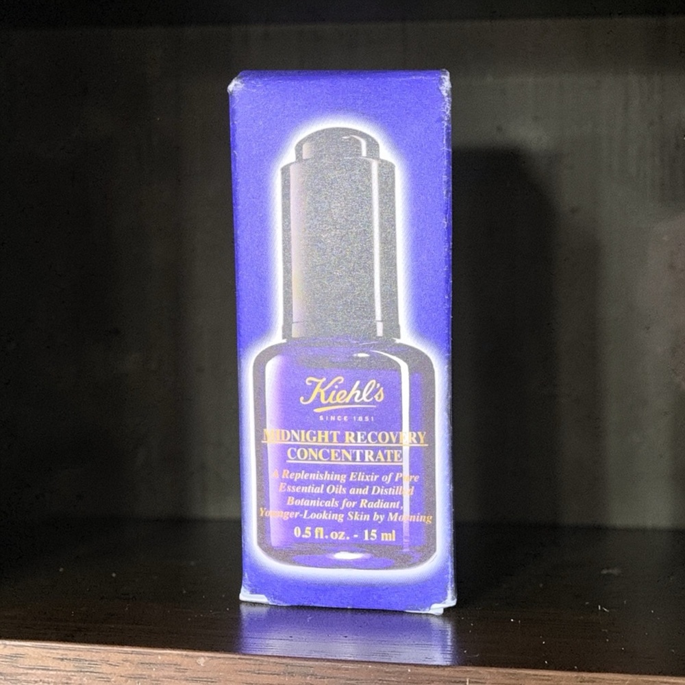 NEW IN BOX KIEHL’S MIDNIGHT RECOVERY CONCENTRATE ELIXIR OIL ANTI-AGING .5oz